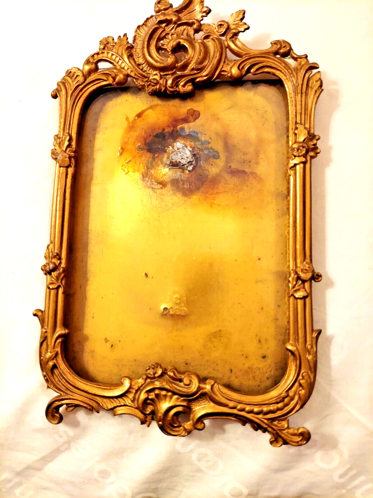 Victorian Brass Photo Frame With Glass
