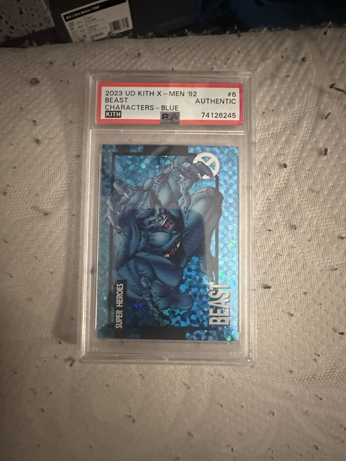 KITH MARVEL X-MEN 1992 BEAST BLUE AUTHENTIC- PSA CARD  1/50 1 Out Of 50