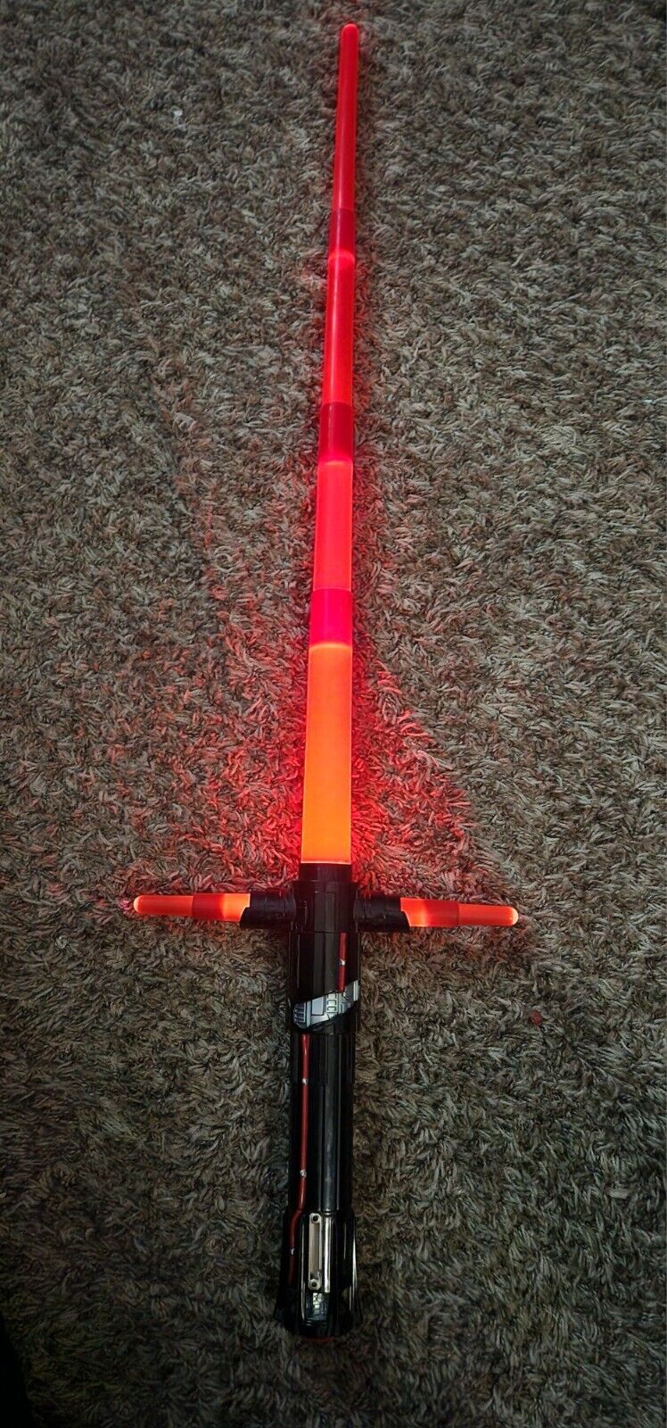 Star Wars The Force Awakens 2015 Hasbro Light Saber Kylo Ren Tested and Working