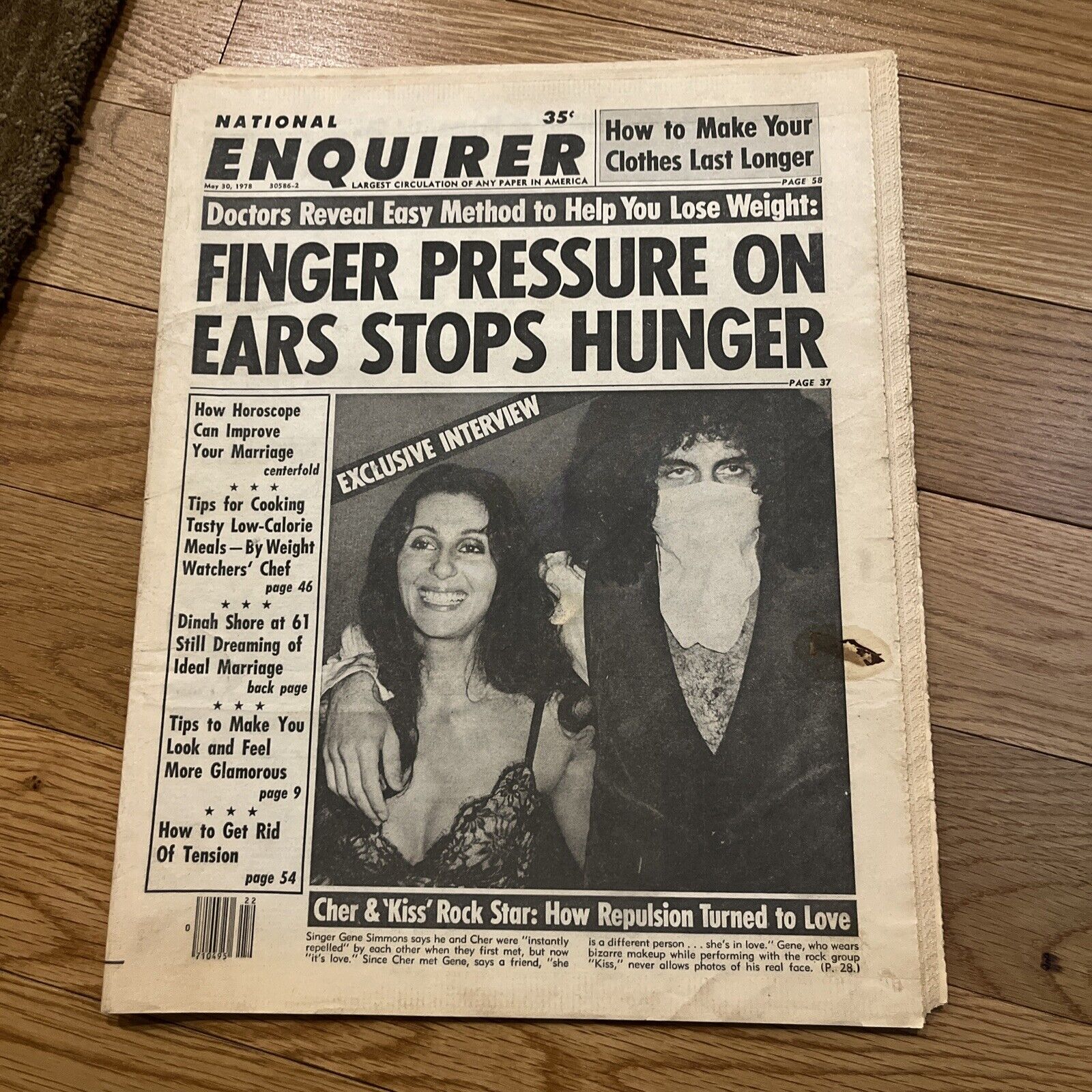 National Enquirer May 30, 1978 - Cher & ‘Kiss’ Rock Star