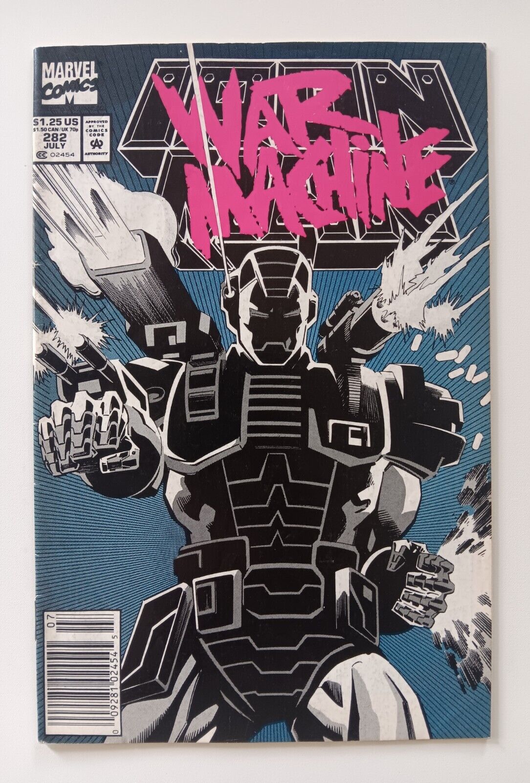 IRON MAN #282 (Marvel, July 1992) 1st Appearance of War Machine - RARE NEWSSTAND