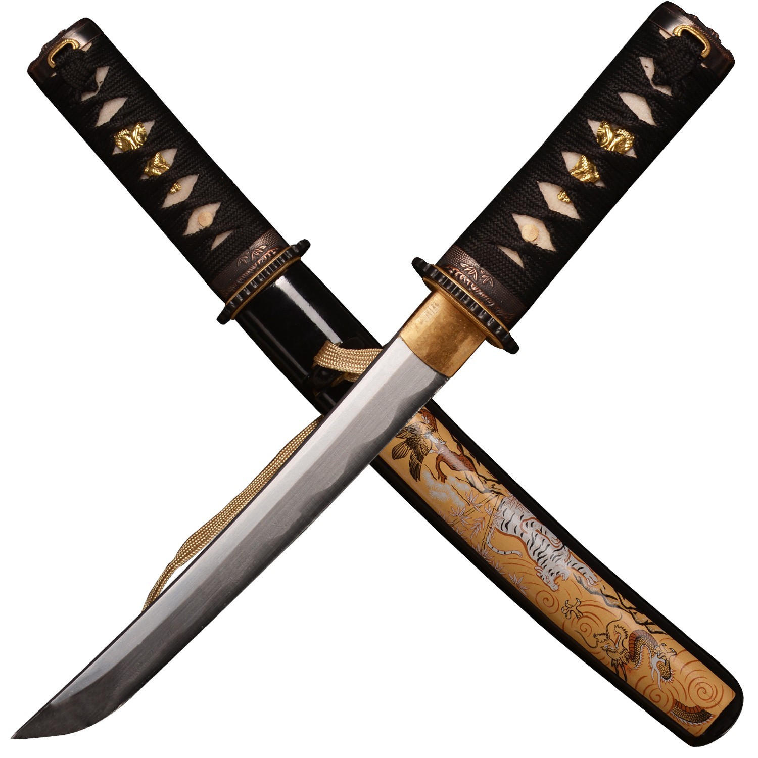 17 in Mini Katana/Little Samurai Short Sword/Tanto Japanese Style/Carbon Steel C 17 in Mini Katana/Little Samurai Short Sword/Tanto Japanese Style/Carbon Steel C