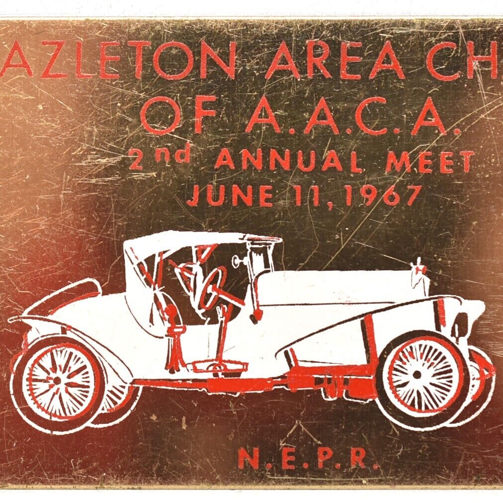 1967 Antique Auto Club Car Show AACA NEPR Angela Park Drums Butler Twp Hazleton