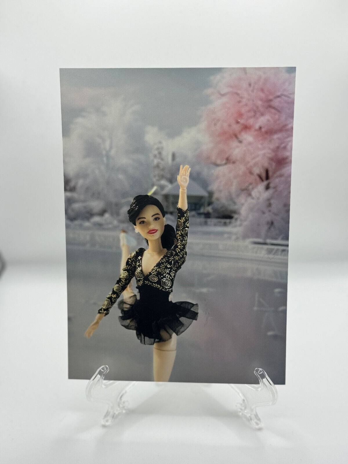 Brand New Olympic Figure Skater Kristi Yamaguchi Barbie Art Print/Postcard