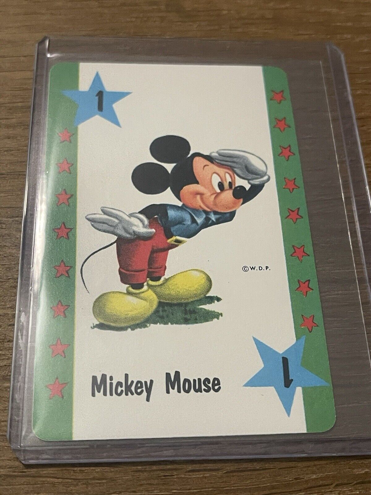 Vintage Rare Walt Disney Productions 🎥 Card Game Mickey Mouse Playing Card