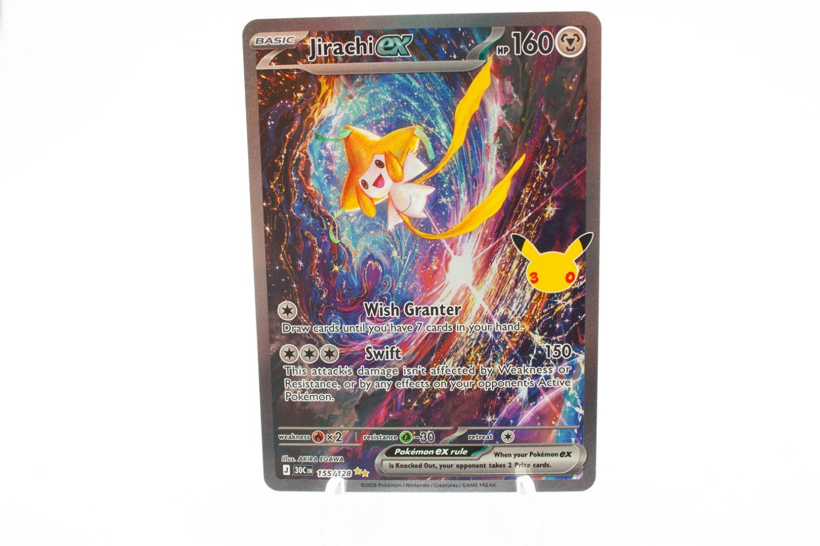 Jirachi ex 155/128 Me: 30th Celebration Holo Jirachi ex 155/128 Me: 30th Celebration Holo