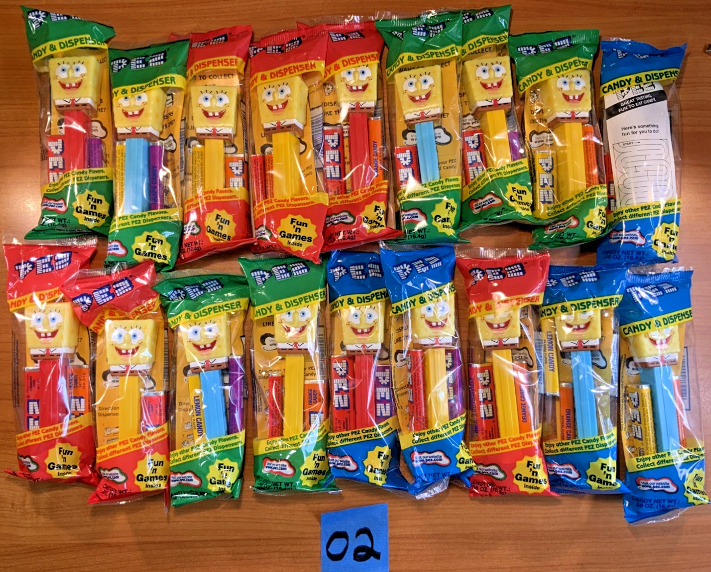18x SpongeBob SquarePants PEZ Dispensers Sealed SpongeBob Collection Lot FREE SH