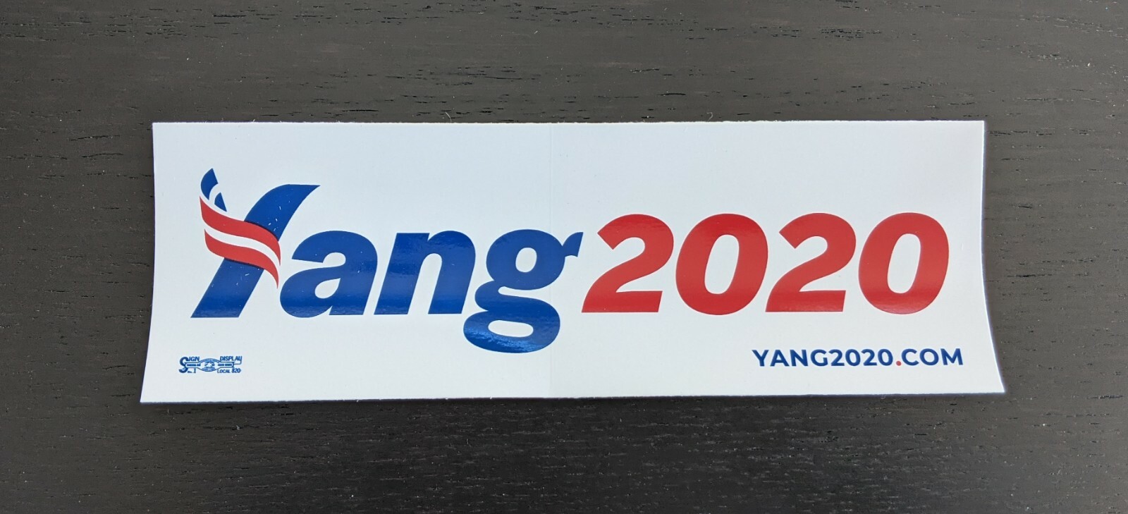 Official Andrew Yang 2020 Presidential Campaign Bumper Sticker Official Andrew Yang 2020 Presidential Campaign Bumper Sticker