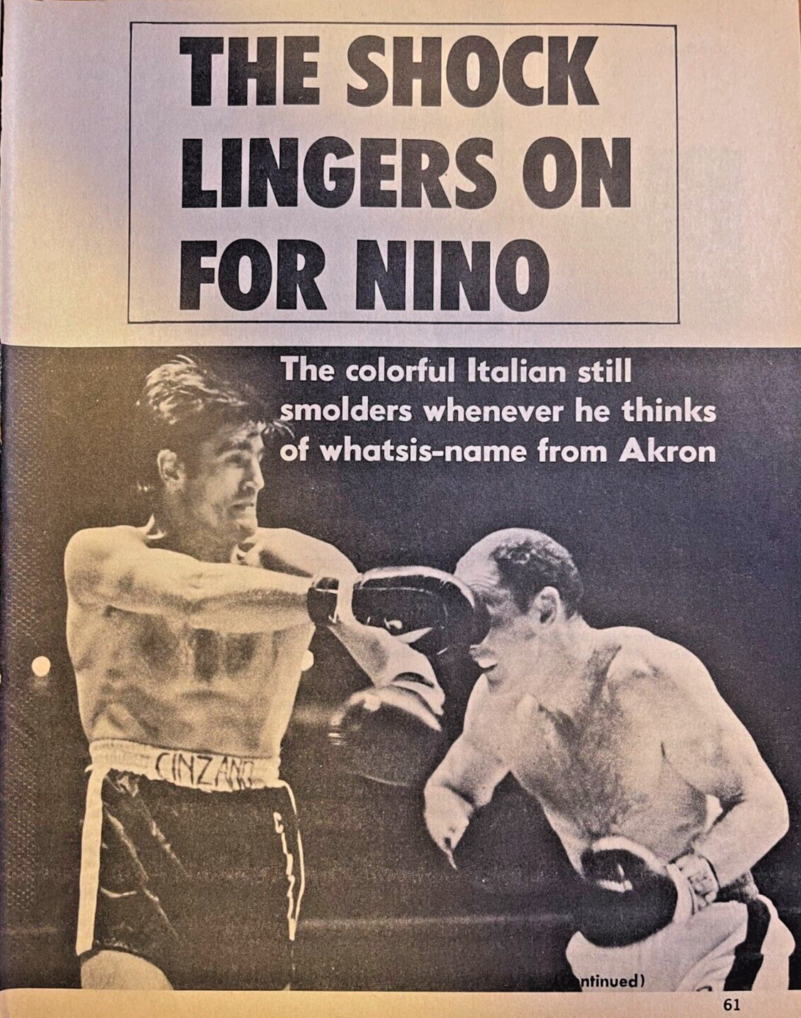 1969 Boxer Nino Benvenuti