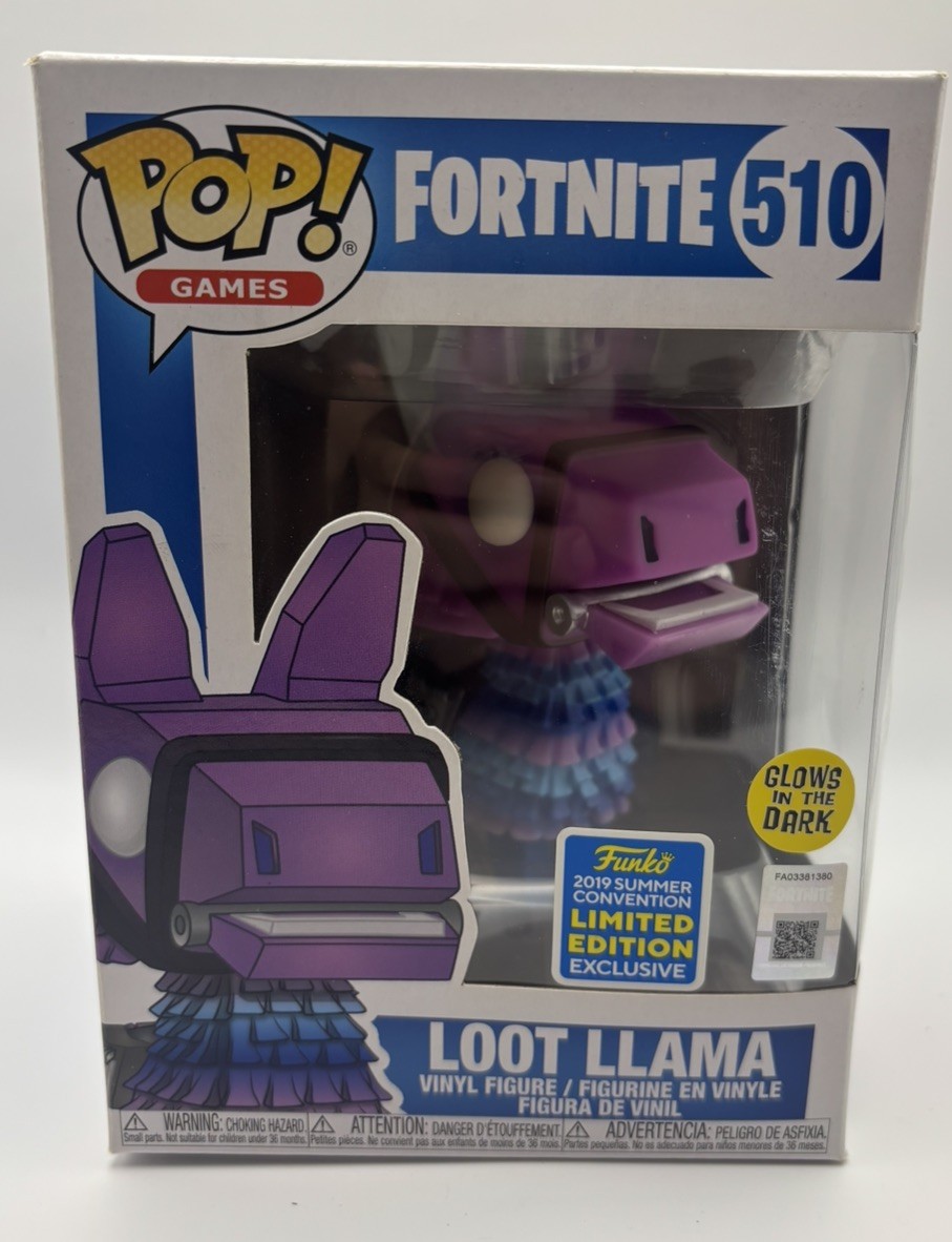 Funko Pop Games Fortnite #510 Loot Llama Vinyl Figure 2019 SDCC/SCE Unopened