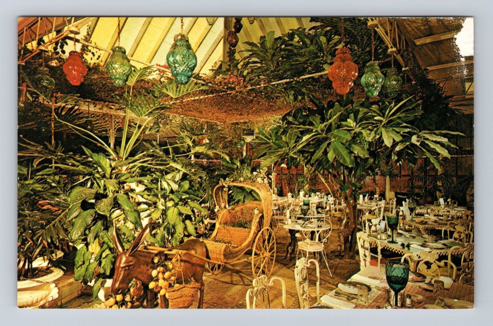 Clearwater FL-Florida, The Kapok Tree Inn Dining Room, Patio Vintage Postcard