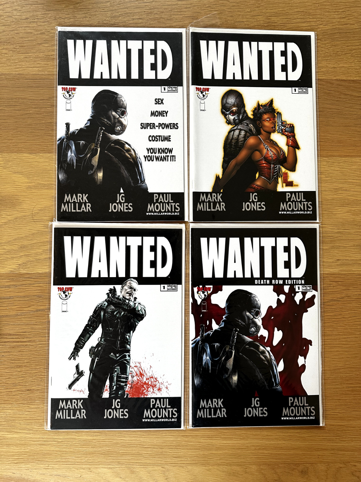 WANTED (Top Cow, 2003) - #1 - 6 Complete + Dossier + Variant Covers + Death Row