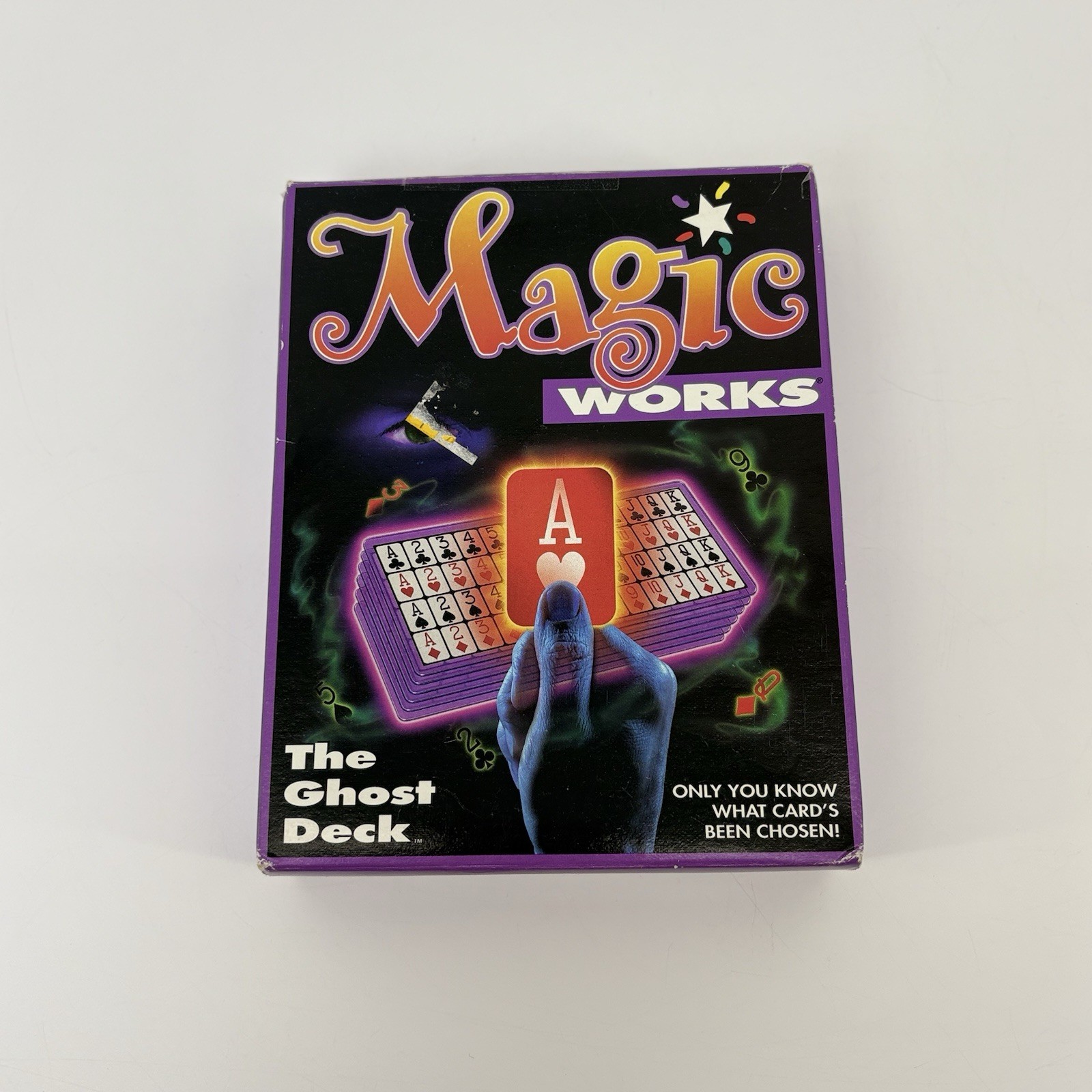 VINTAGE 1996 MILTON BRADLEY MAGIC WORKS GHOST DECK -PLAYING CARD MENTALISM TRICK