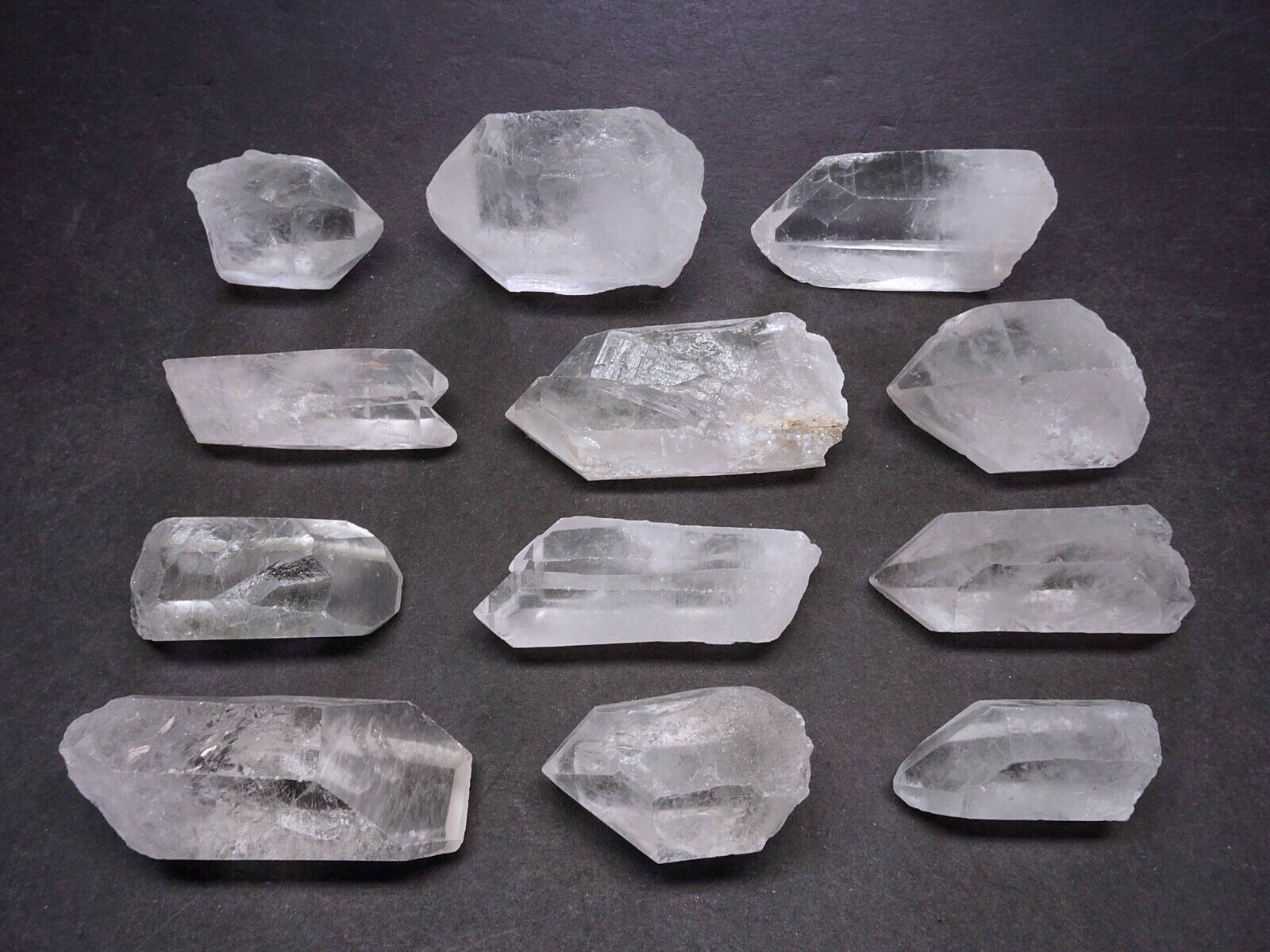 Quartz Crystals 1 Lb Lot Natural Clear Points Mineral Specimens Quartz Crystals 1 Lb Lot Natural Clear Points Mineral Specimens