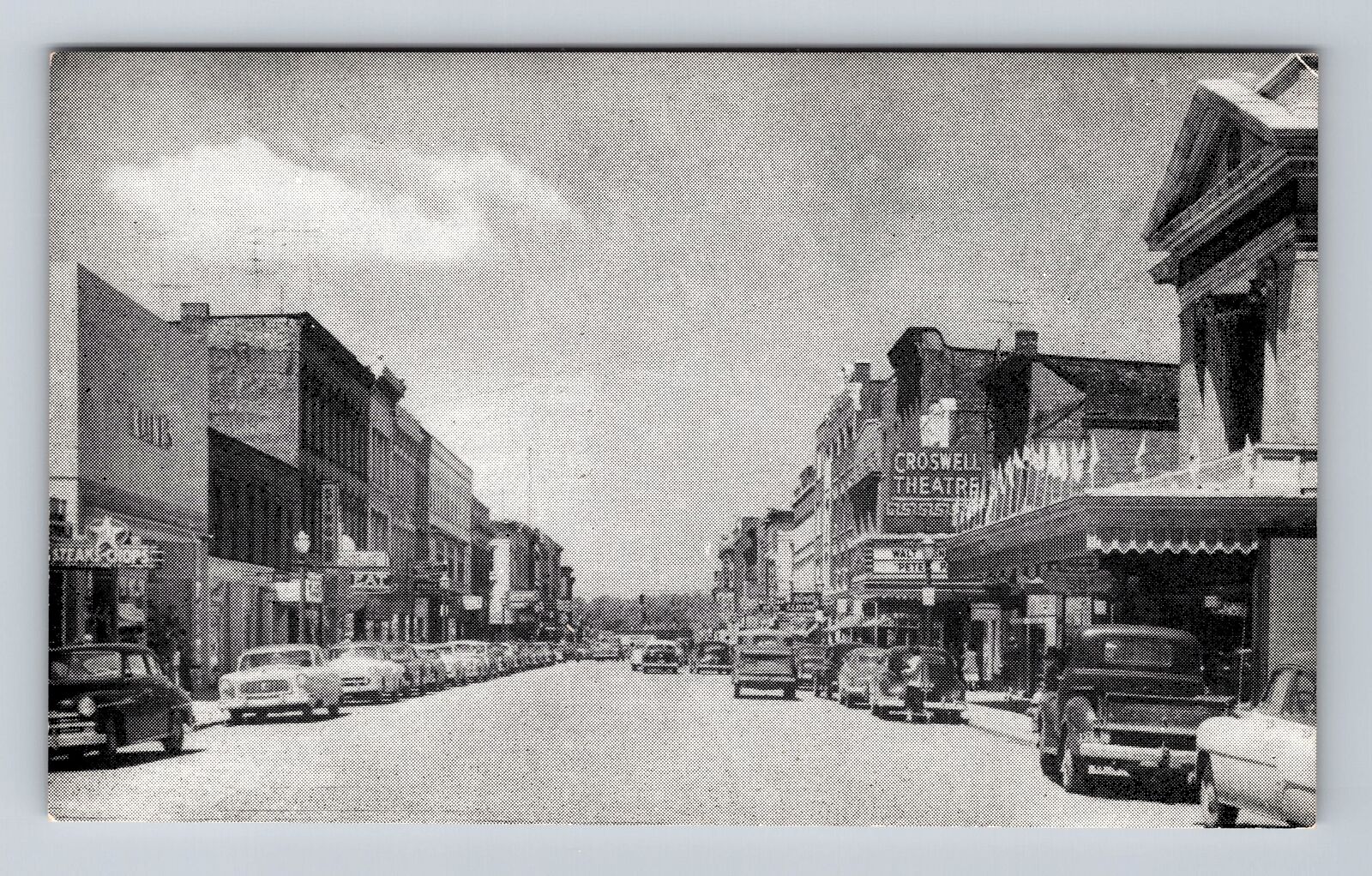 Adrian MI-Michigan, Business District, View Looking West, Vintage Postcard