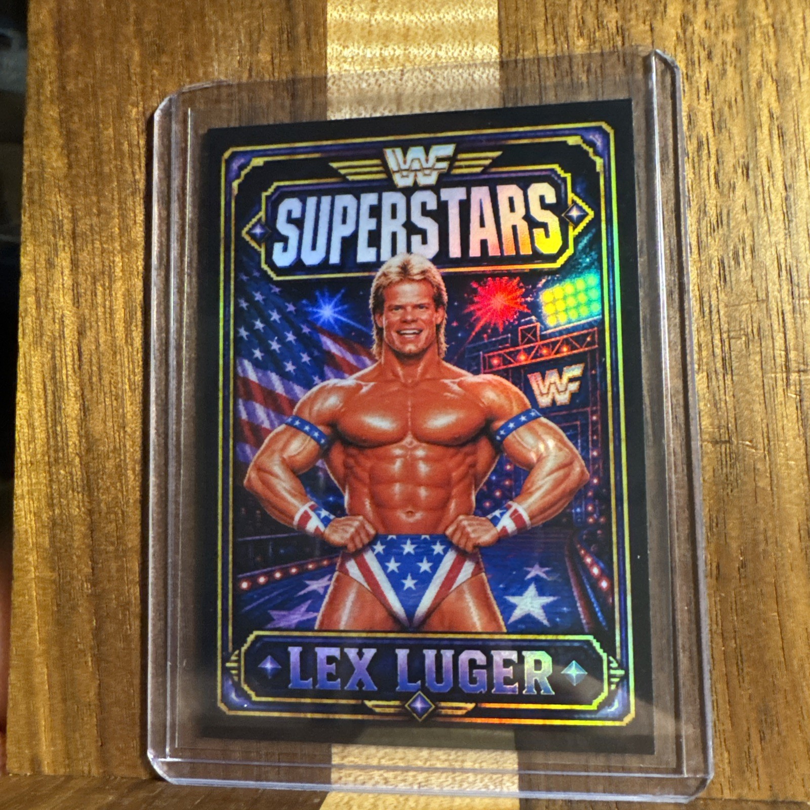 Wwf WWE Wcw Superstars Lex Luger Parody RARE /99 Wwf WWE Wcw Superstars Lex Luger Parody RARE /99