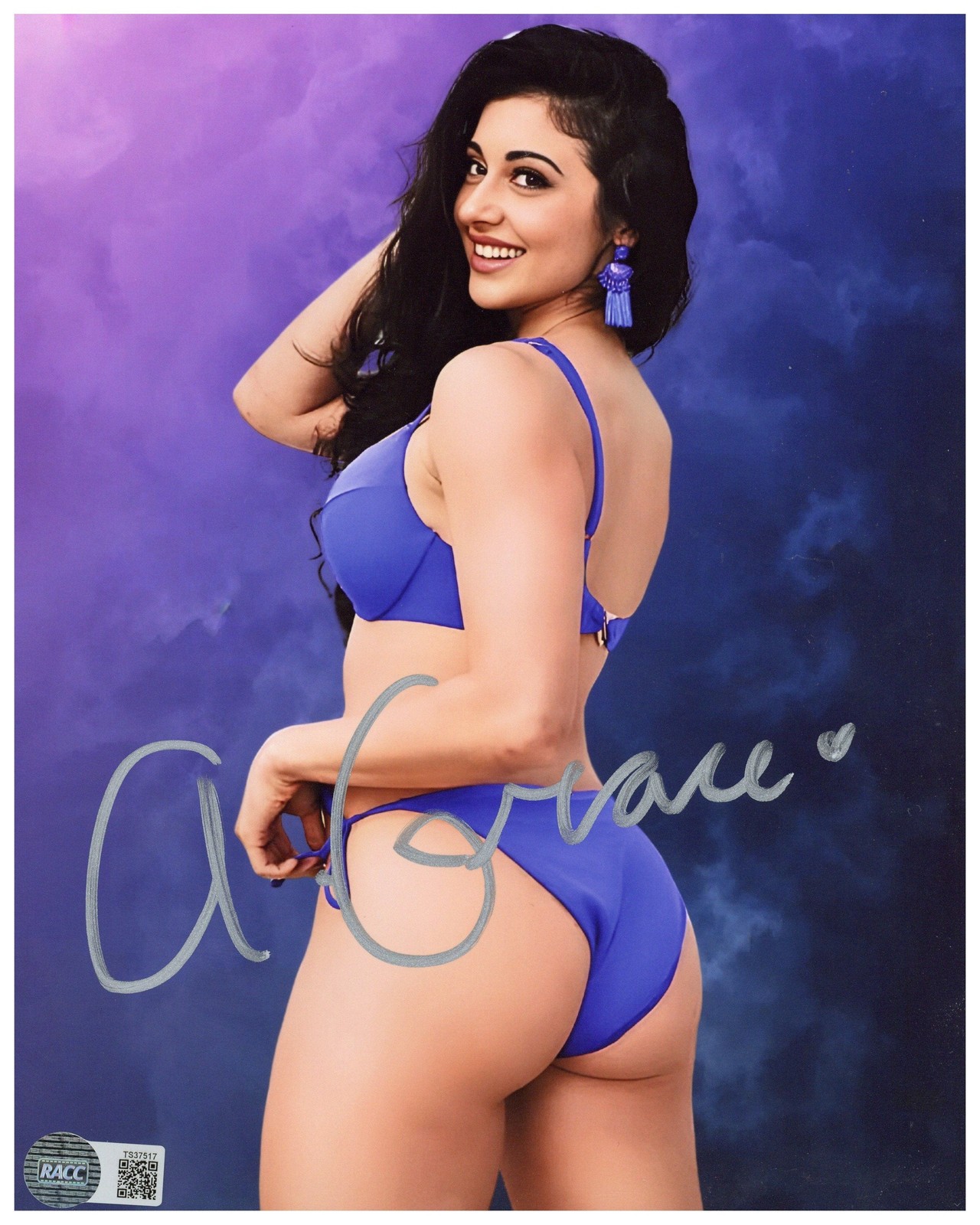 Arianna Grace Signed 8x10 Photo WWE Pro Wrestling Autographed Zobie COA #4 Arianna Grace Signed 8x10 Photo WWE Pro Wrestling Autographed Zobie COA #4