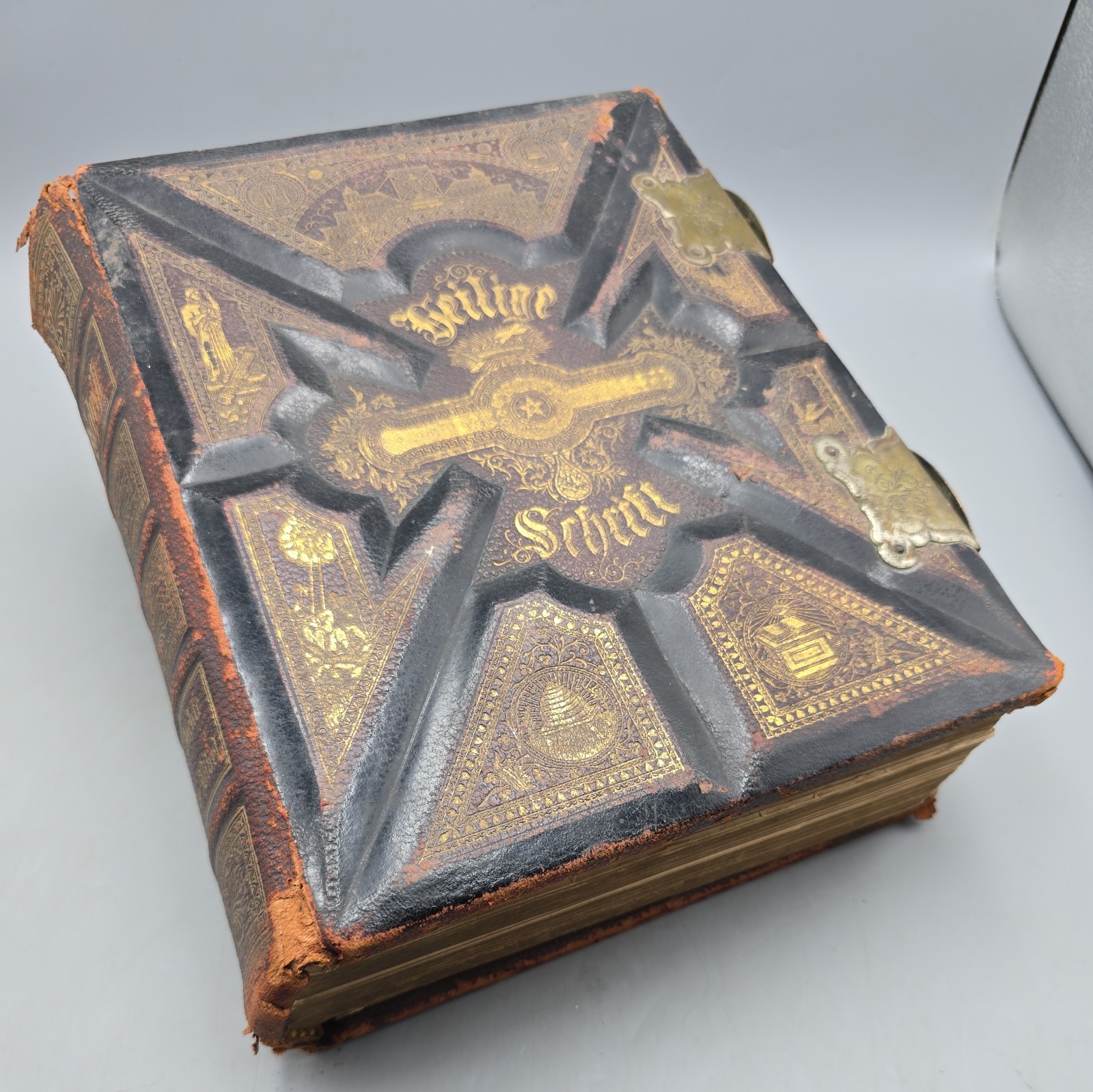1800's Antique German Bible Martin Luthers Illustrated Bound Heilige Schrift 1800's Antique German Bible Martin Luthers Illustrated Bound Heilige Schrift
