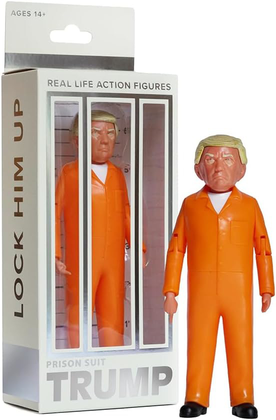 FCTRY Prison Trump Real Life Political Action Figure: Collectible Figurine for &
