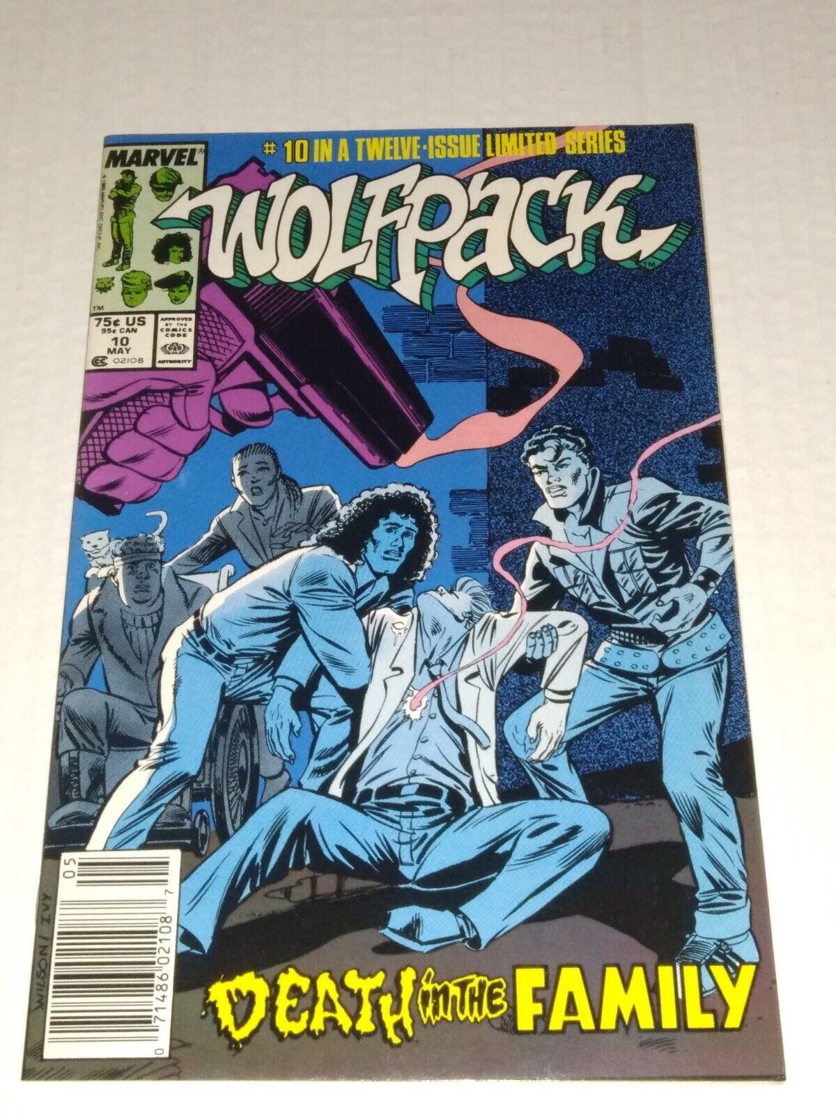 Wolfpack #10, 12 Issue Limited Series,  Marvel Comics 1989