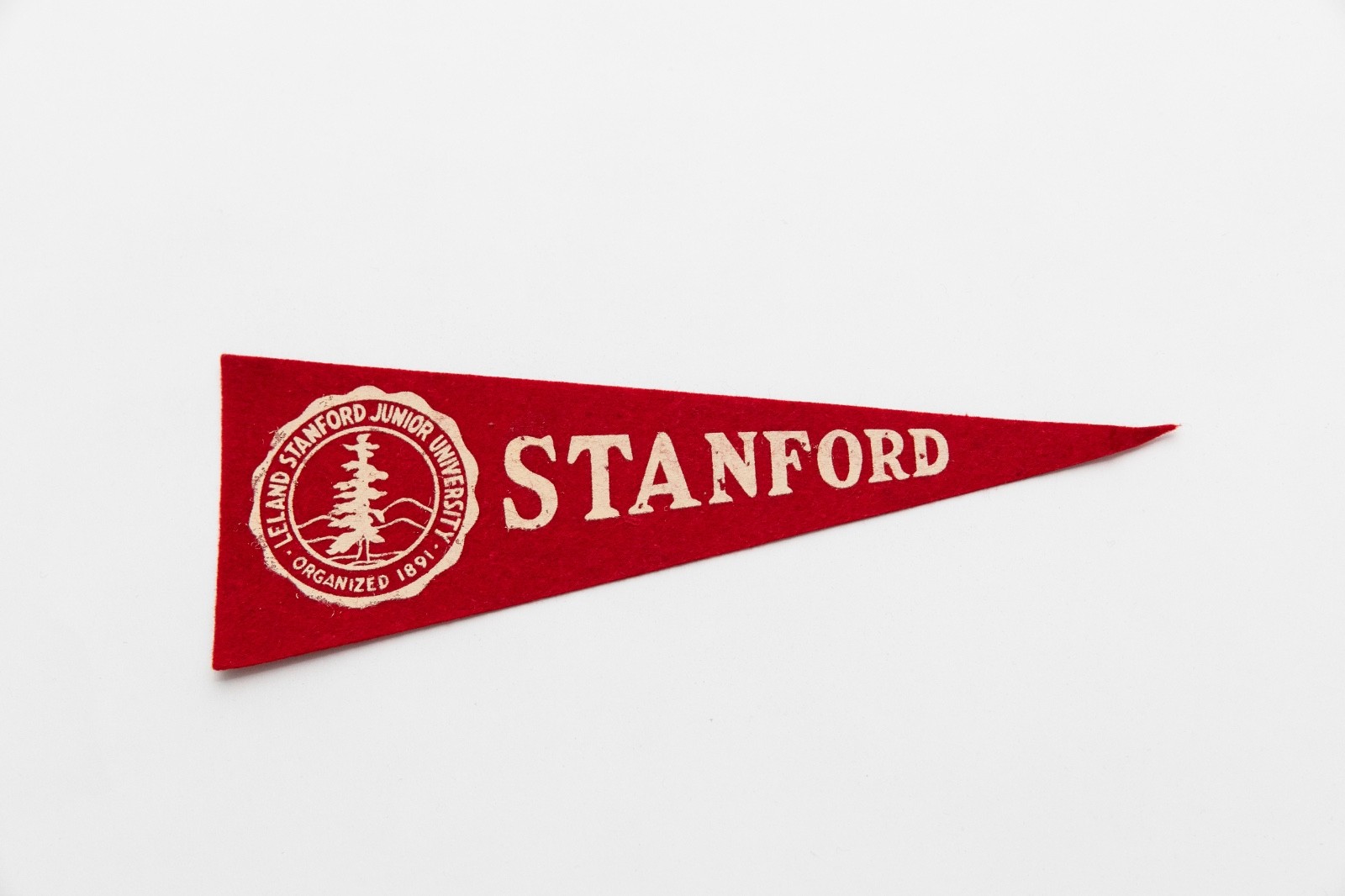 Vintage 1950\'s Stanford University Hormel Mini Felt Pennant 9.5\