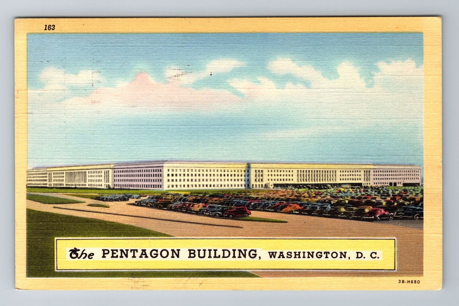 Washington D.C. The Pentagon Building Antique c1949, Vintage Postcard