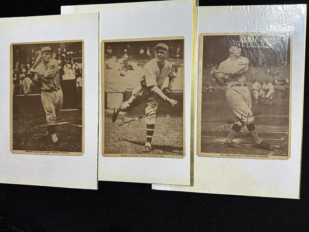 1930 w554 strip cards lot of 6 including McWeeny, Pennock and Grove