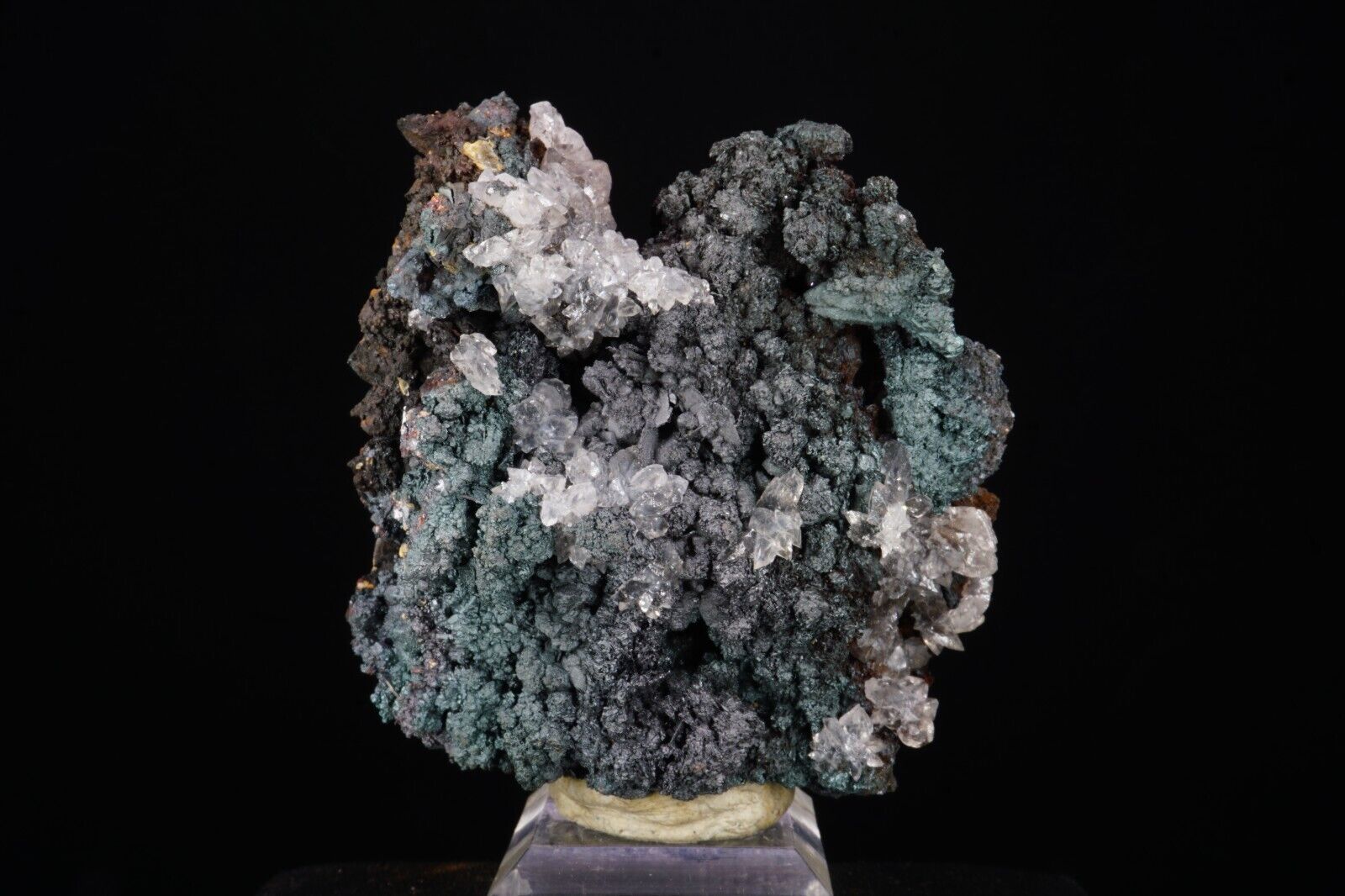 Quartz on Goethite ps. Barite / Rare Mineral Specimen / Colorado Mine, Utah