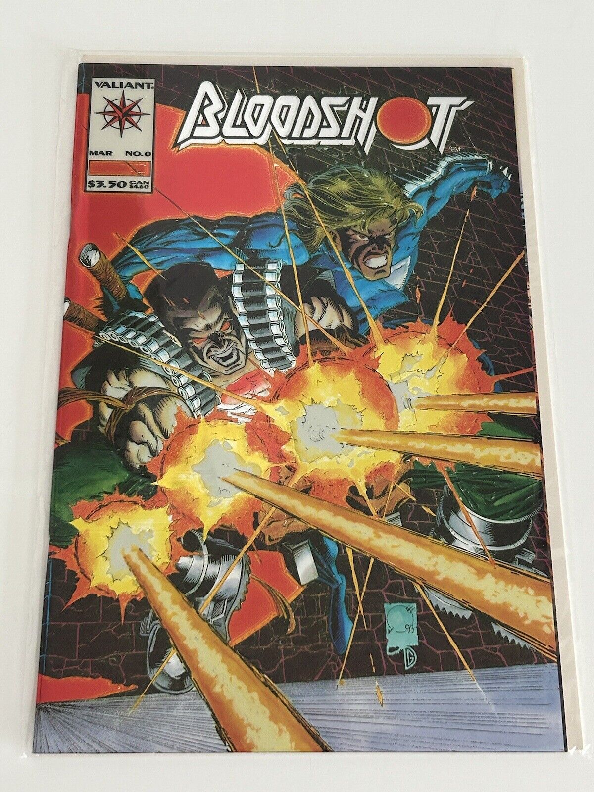 Valiant Comics BLOODSHOT #0 Modern Age March 1994 Comic Book