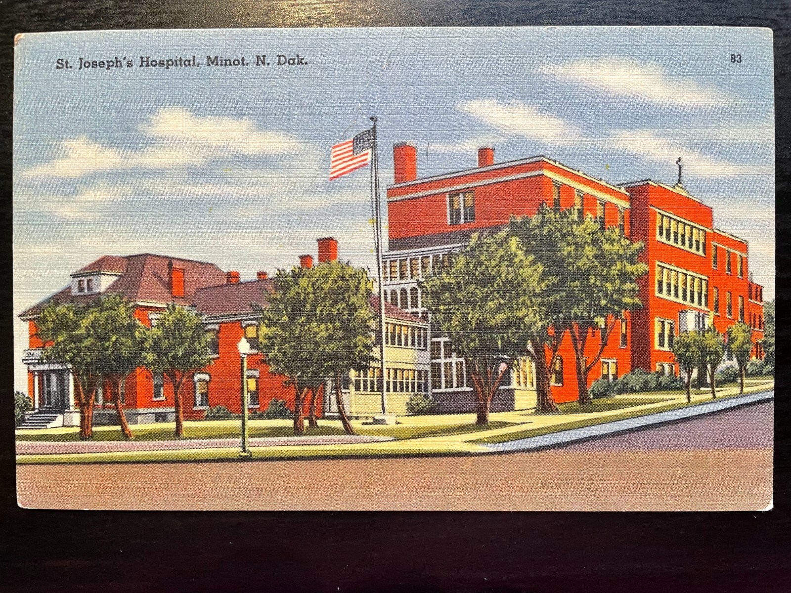 Vintage Postcard St. Joseph\'s Hospital Monot South Dakota