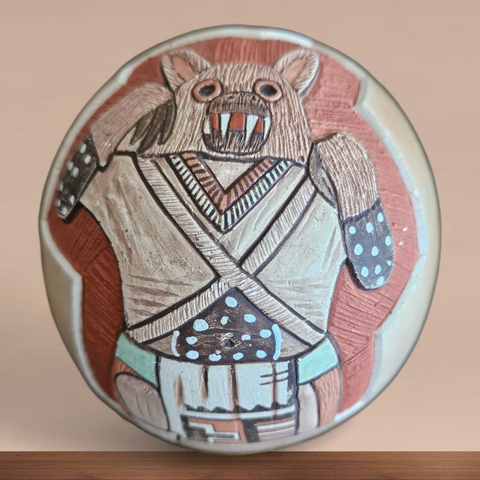 Lawrence Nomoki Hopi Pottery  The Healer RARE FIND Native 