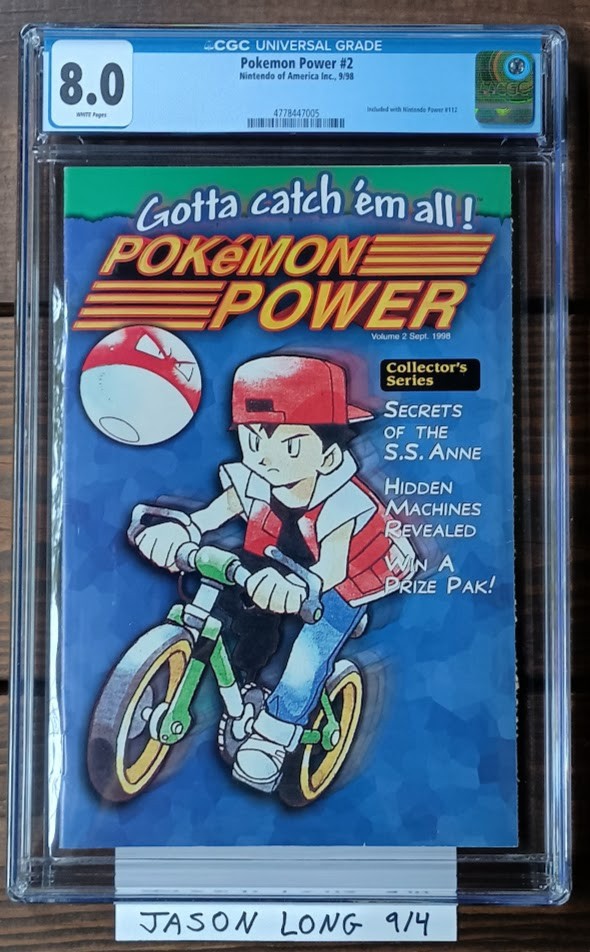 Pokemon Power Magazine #2 - CGC 8.0 - Nintendo Power - Pikachu Comic - not PSA