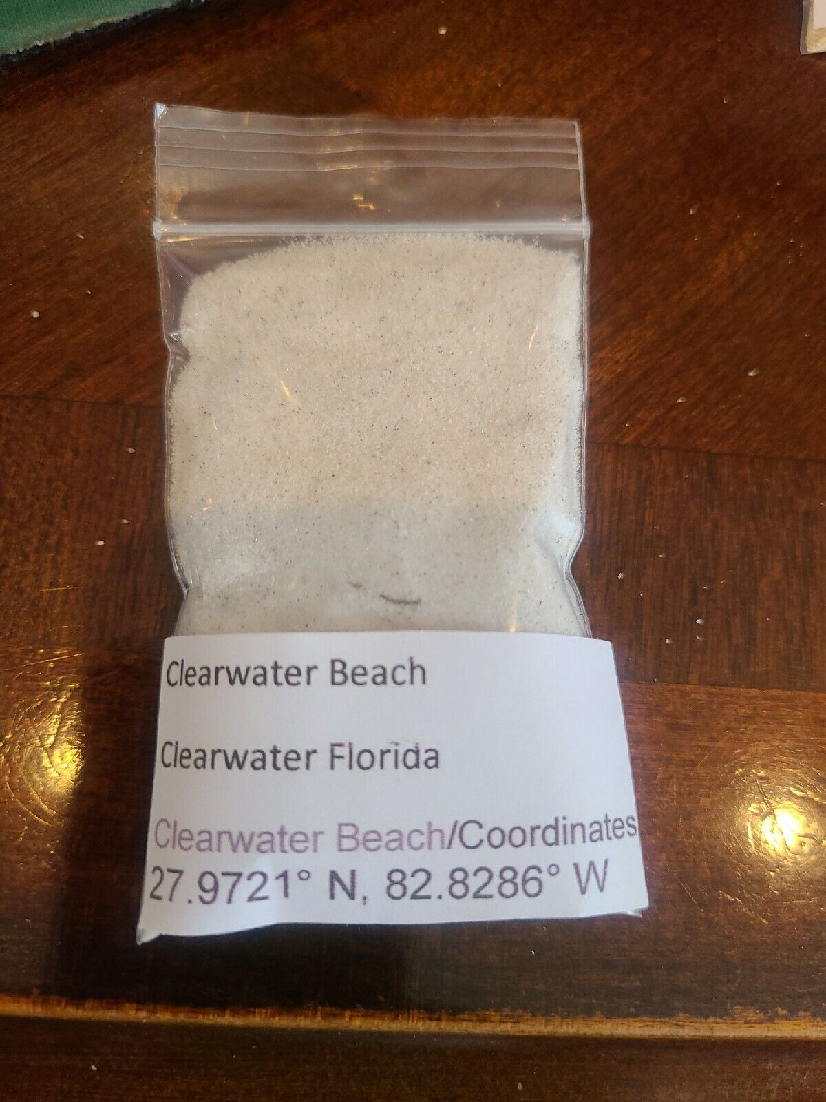 CLEARWATER Beach Florida Beach Sand Sample  Approximately 30ml.  whitest sand
