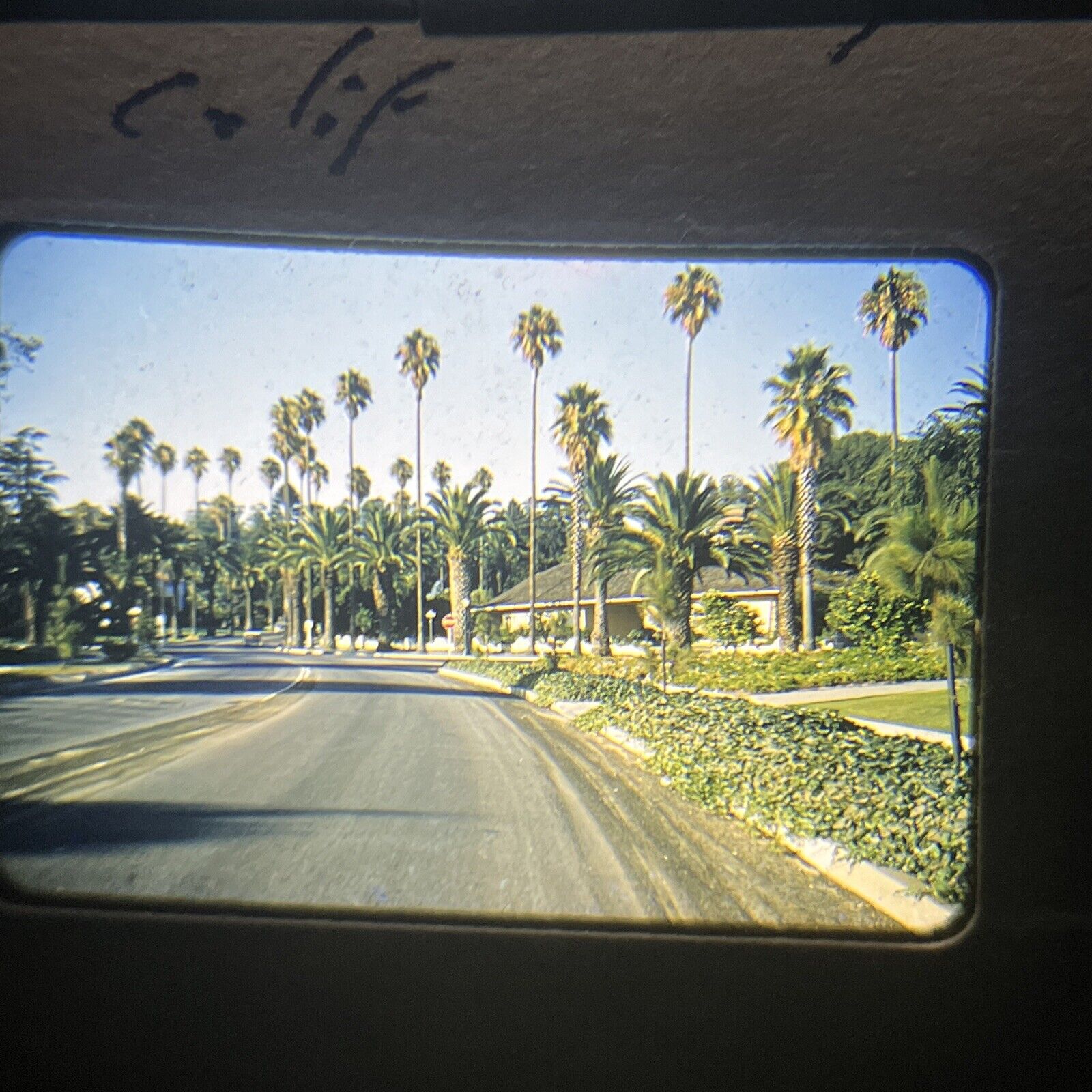 1950's Kodak Red Border 35MM slides Beverly Hills, Hollywood, Bing Crosby house
