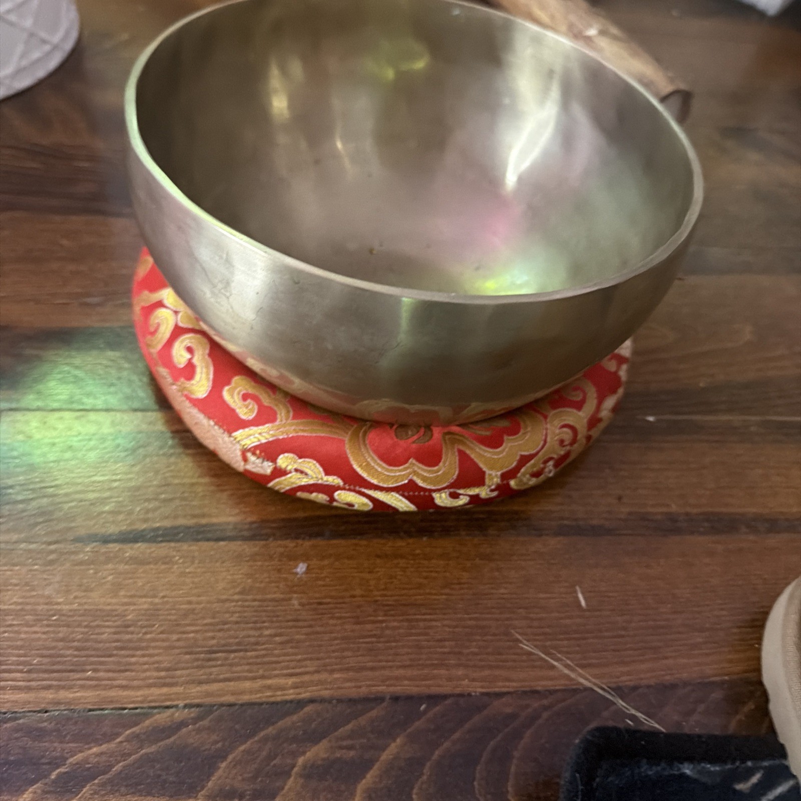 Pure Brass Tibetan Singing Bowl for Meditation, Sound Bowl Set for Chakra Healin