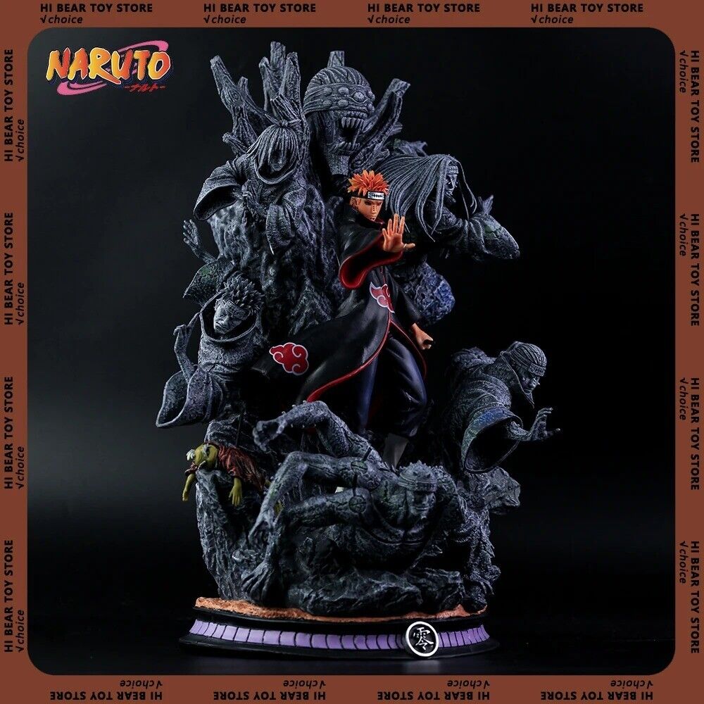 Naruto Akatsuki Pain Anime Figure Collectible Action Toy Gift  27cm