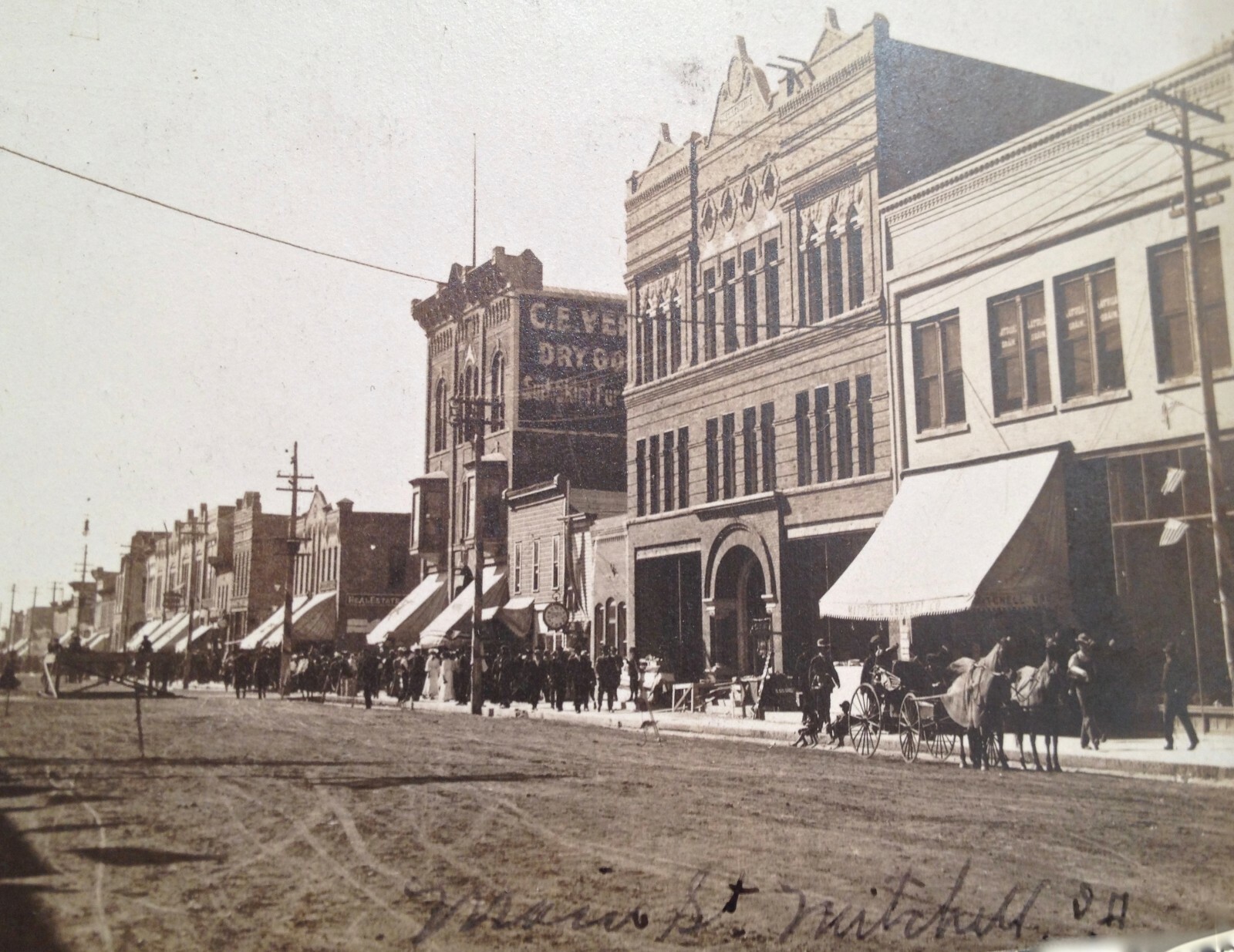 Vintage 1904 To 1910 Mitchell South Dakota 4 RPPC Postcards +1 Non RPPC 5 Total