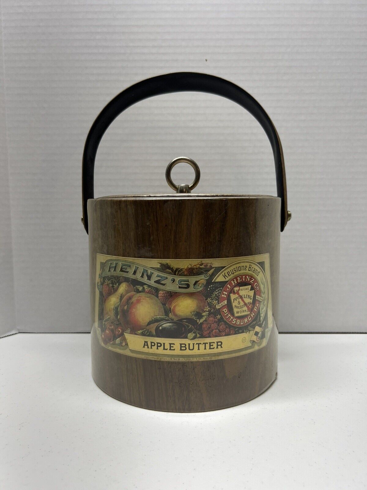 Vintage Heinz's Apple Butter Ice Bucket with Lid Rare - Pittsburgh, PA