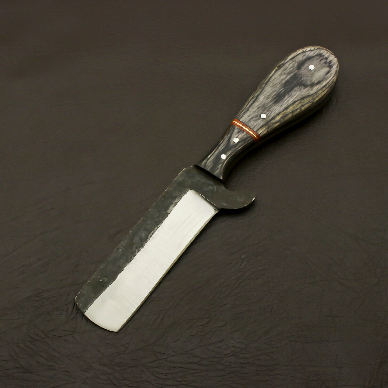 Superb looking Custom hand Forged Railroad Spike Carbon Steel Fixed Blade Knife