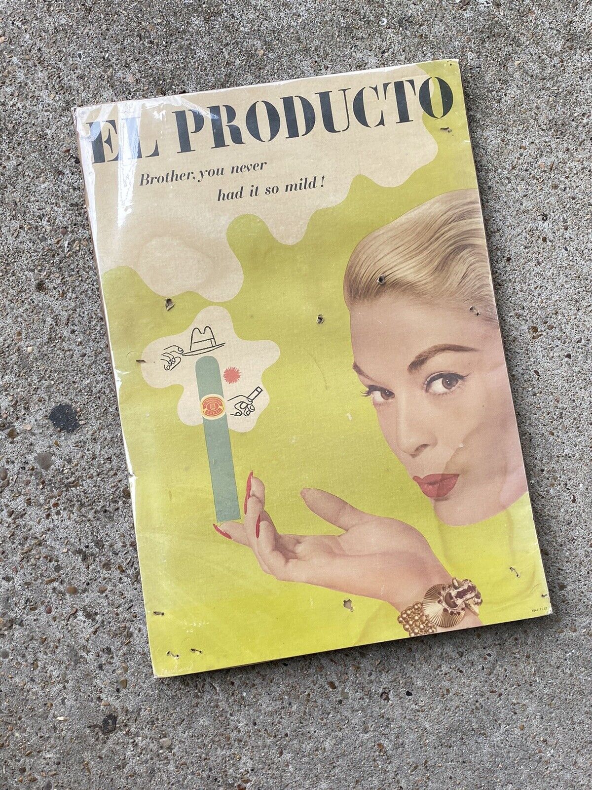 Paul Rand EL PRODUCTO CIGAR Advertising Modern POSTER 1960 Vintage READ DESC