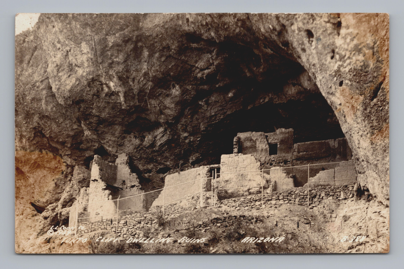 Postcard RPPC Tonto Cliff Dwelling Ruins Arizona Unposted