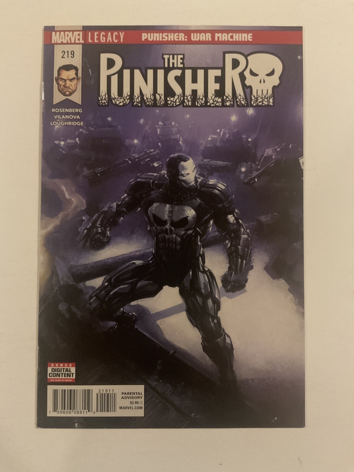 PUNISHER #219 2018 PUNISHER WAR MACHINE CLAYTON CRAIN COVER PUNISHER #219 2018 PUNISHER WAR MACHINE CLAYTON CRAIN COVER
