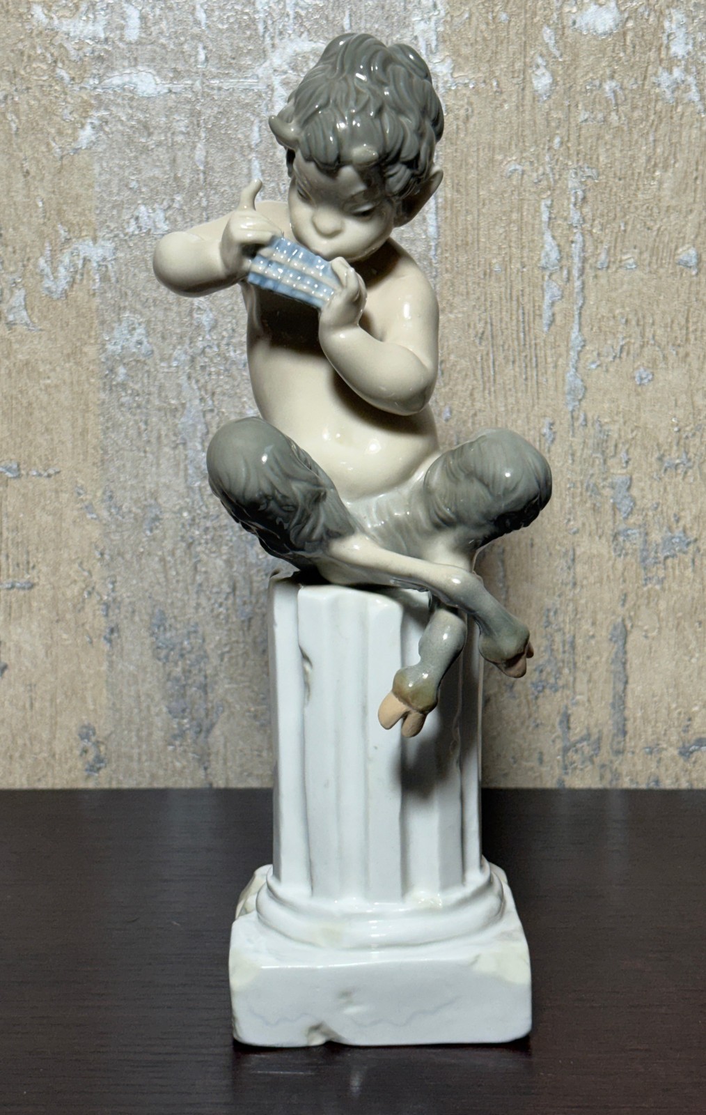Rarest Vintage Lladro #1007 Satyr Pan Playing Flute Retired 1975 10.5 Rarest Vintage Lladro #1007 Satyr Pan Playing Flute Retired 1975 10.5