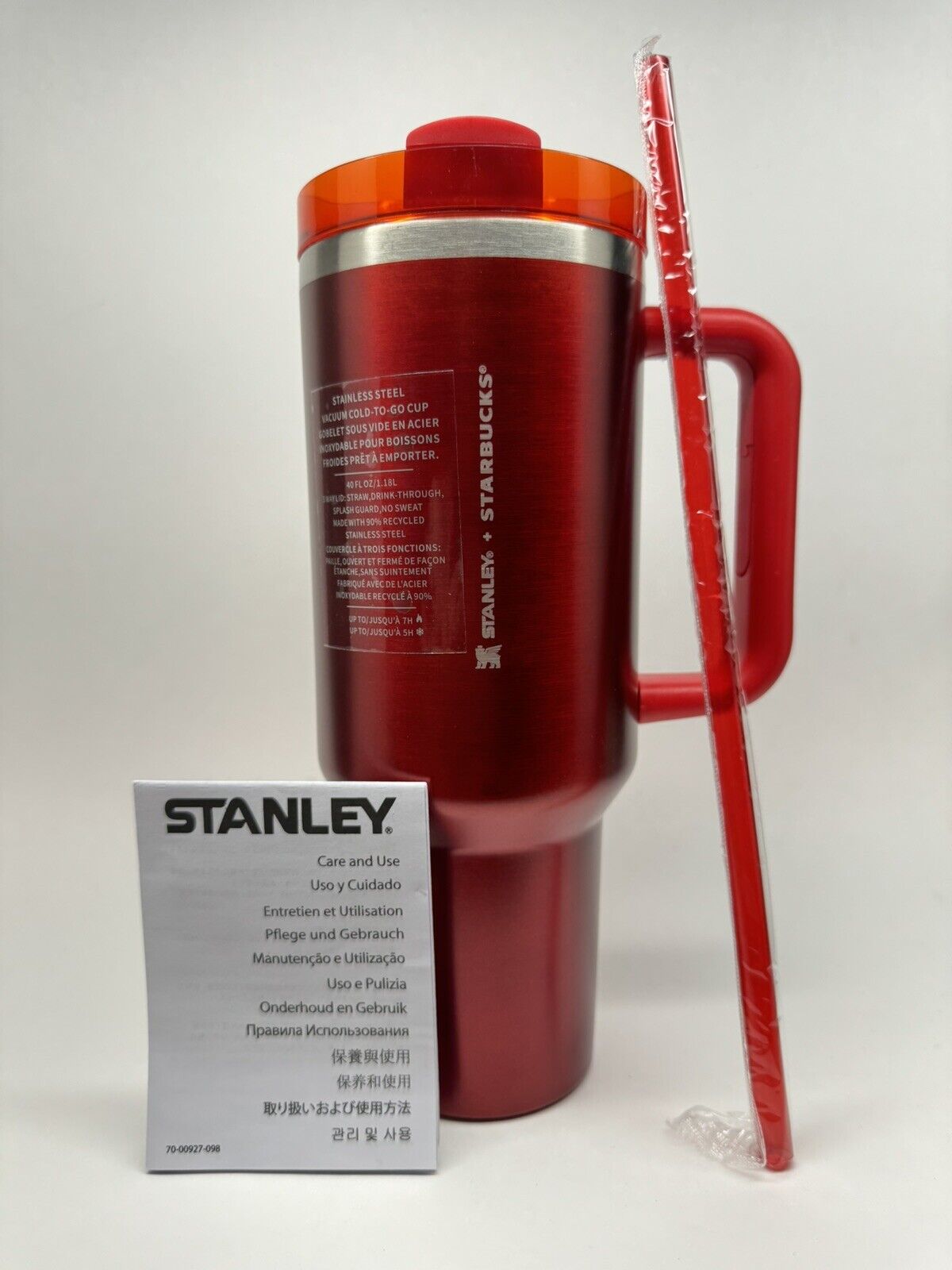 Stanley + Starbucks 2023 Holiday Red 40 oz Tumbler Cup Limited Edition Brand New