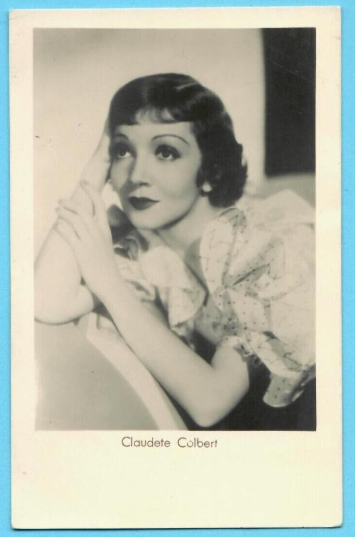 CLAUDETE COLBERT VINTAGE PHOTO PC. PUBLISHER LATVIA 6326