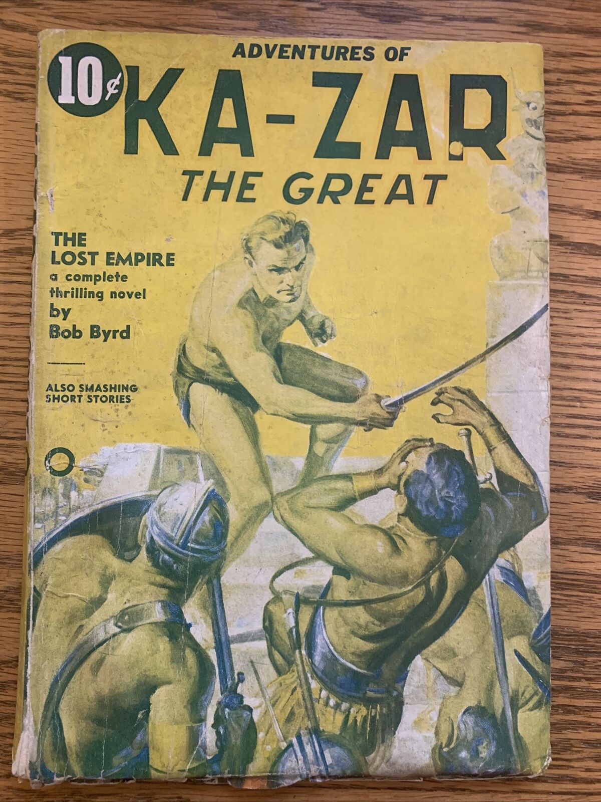 KA-ZAR THE GREAT-JUNE 1937-FINAL PULP APPEARANCE-RARE FINE