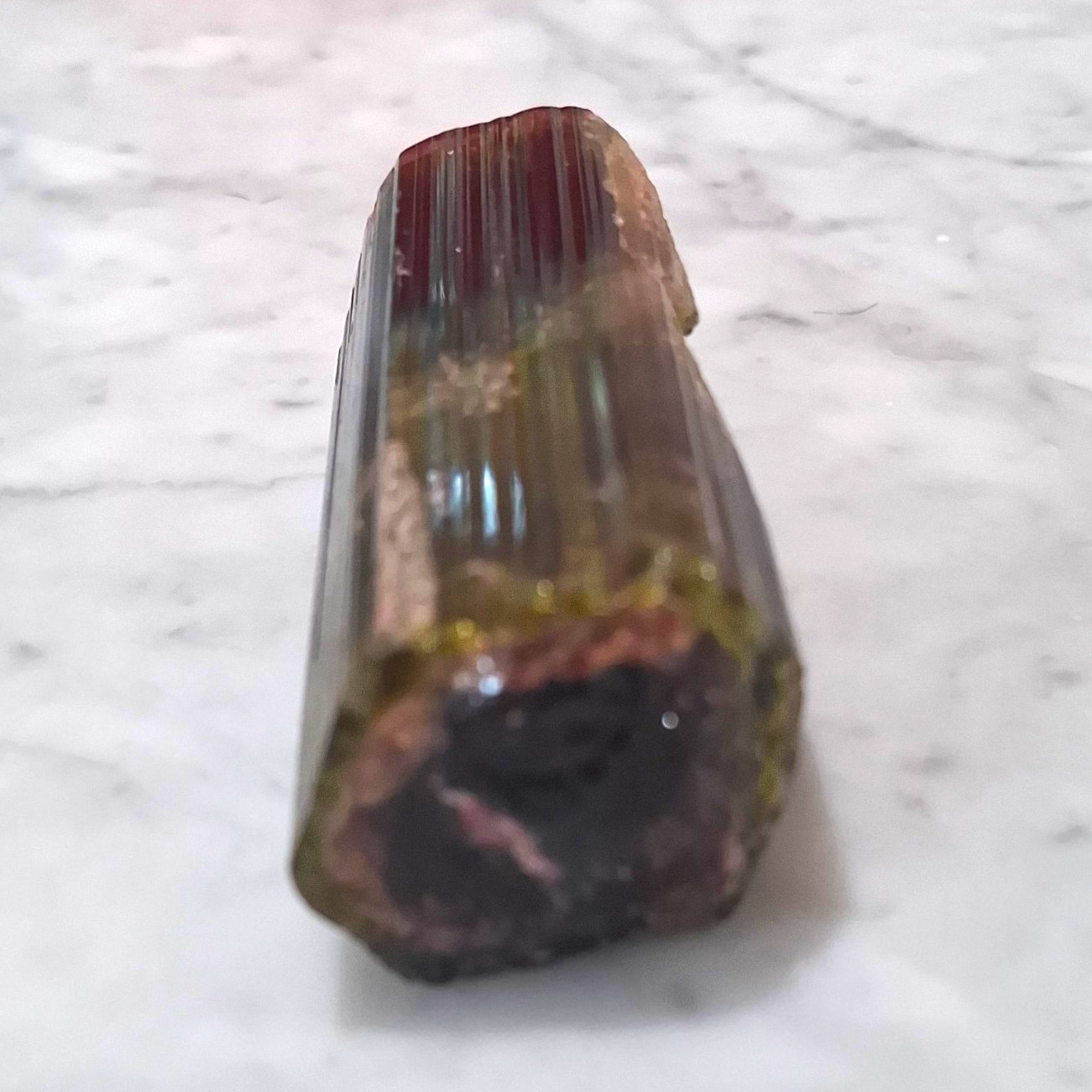 Tourmaline With A Beautiful Cherry Core