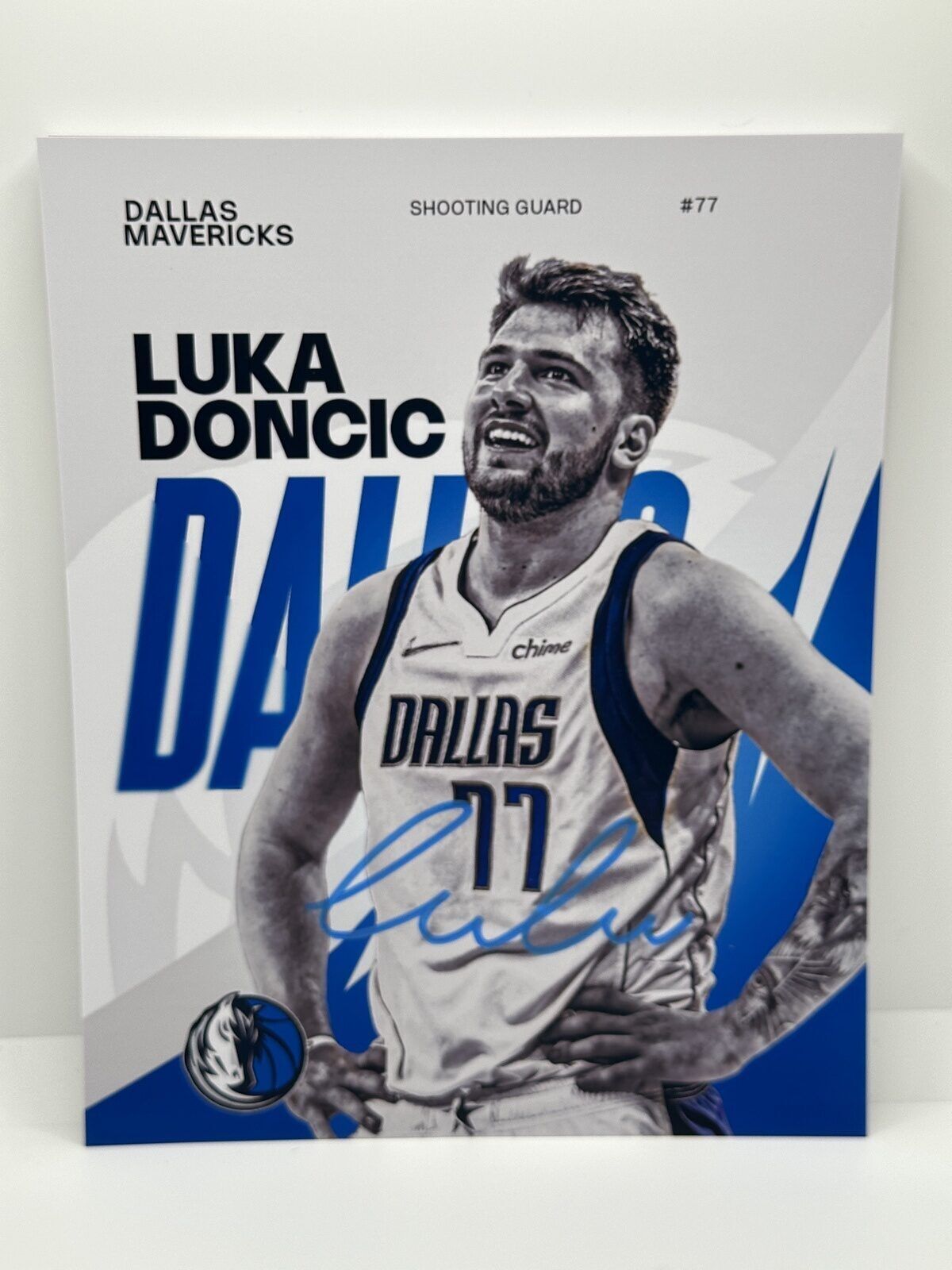 Luka Doncic Signed Autographed Photo Authentic 8x10 COA