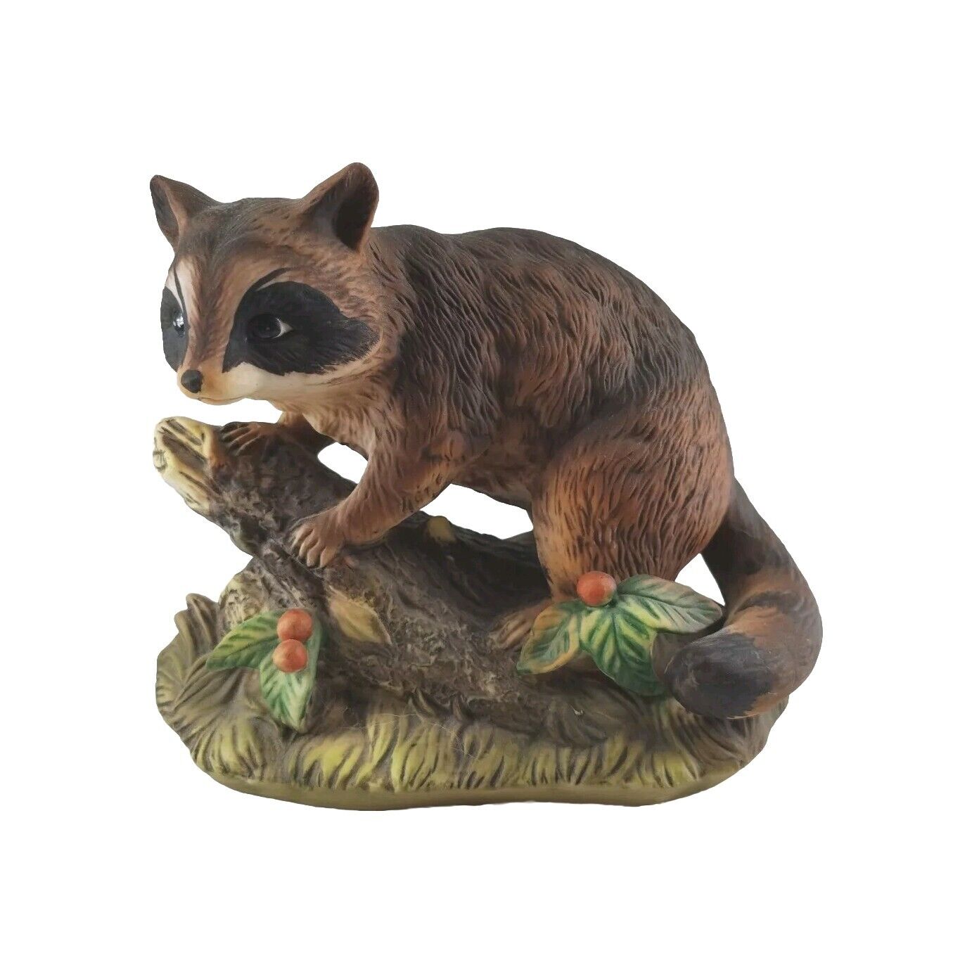 Homco Masterpiece Porcelain Raccoon Hand Painted Made In Mexico 6