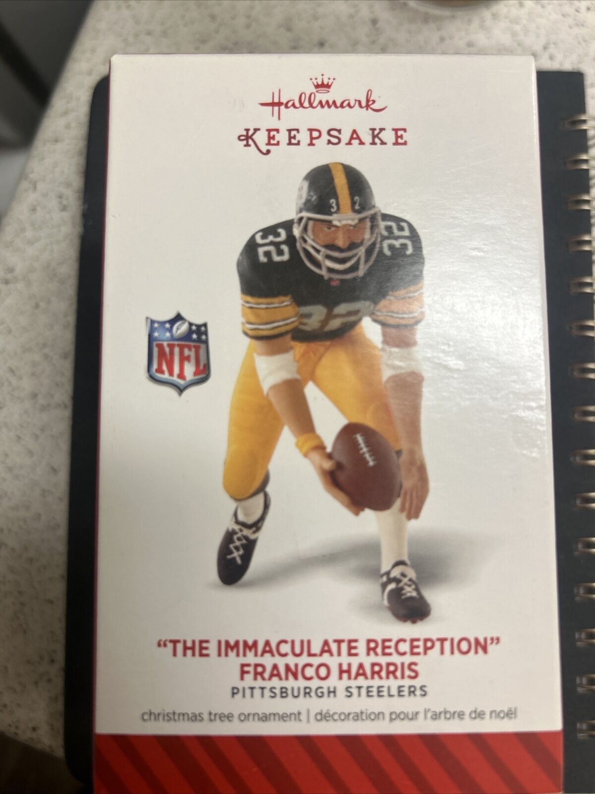 Franco Harris THE IMMACULATE RECEPTION Steelers NFL Hallmark Keepsake Ornament